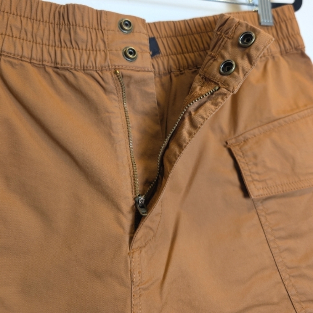 Sanctuary Camel Brown Cargo Pocket Rolled Hem Shorts Size 30 - Picture 3 of 6